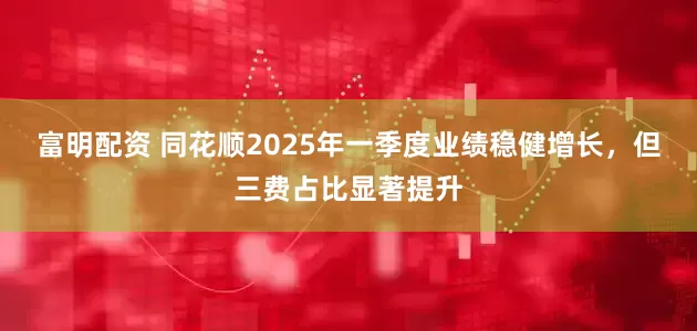 富明配资 同花顺2025年一季度业绩稳健增长，但三费占比显著提升